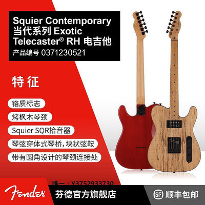 音箱設備Fender芬德Squier Contemporary當代系列Exotic Tele RH電吉他音響配件