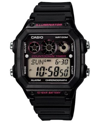 【萬錶行】CASIO 復古10年池 數位錶 AE-1300WH-1A2