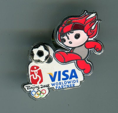 2008年北京奧運會紀念徽章-- Visa信用卡系列 - 足球