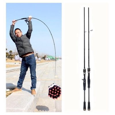 路亞竿  漁名捕 2.1米- 3.0米 超強釣重 MH/H調 雙竿尾 碳素高品質 路亞魚竿