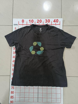 【5成新】Timberland 黑色短袖T恤 XXL號(190/128A) 圓領T恤 休閒T恤 圖案T恤 1130205