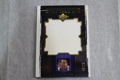 2003-04 UD Exquisite 木盒 Extra Game-Used Shawn Marion限量75張球衣卡