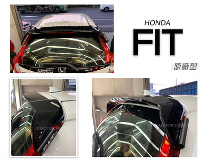 小傑車燈精品--實車 全新 FIT 3代 3.5代 2014 15 16 17 2018 年 原廠型 M版 尾翼 後擾流