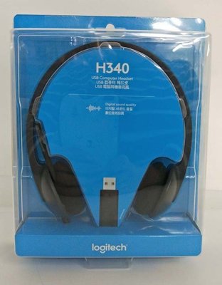 【MR3C】台灣公司貨 含稅 Logitech羅技 H340 USB頭戴式耳機麥克風
