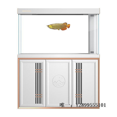 玻璃魚缸閩江魚缸水族箱大型新中式客廳家用落地免換水輕奢超白底濾龍魚缸水族箱
