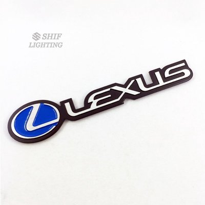 1 x 金屬淩志雷克薩斯LEXUS汽車改裝車標車尾車身車貼車標尾標LEXUS徽標-飛馬汽車