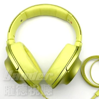 【福利品】SONY MDR-100AAP 黃 Hi-Res 高音質 耳罩式耳機☆9成新☆送收納袋