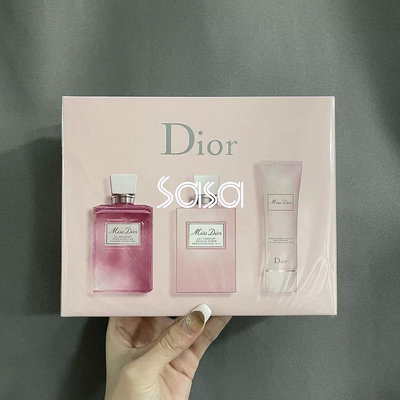 美美小鋪 Dior 迪奧 Miss Dior 花漾甜心全身香氛三件套禮盒款 沐浴露+身體乳+護手霜 母親節禮物