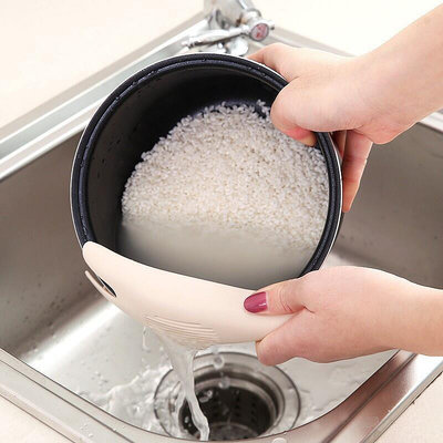 淘米神器 創意洗米神器 不傷手淘米器 廚房洗米工具 多功能瀝水器 洗菜 洗豆子 洗米工具