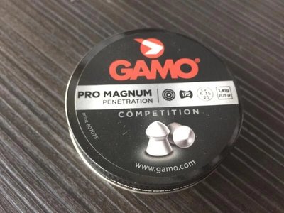 (傑國模型) GAMO 6.35MM 尖頭 鉛彈 空氣槍 用鉛彈 喇叭彈 PRO MAGNUM