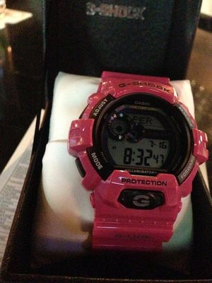 從日本帶來回來的GLS-8900-4 桃紅手錶 極限運動 G-LIDE 僅一隻