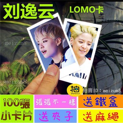 《預購》劉逸云『LOMO卡』 100張(送鐵盒夾子麻繩)另有韓國韓劇偶像周邊寫真海報抱枕明信片卡貼