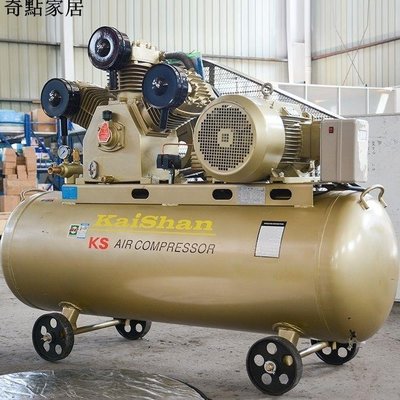 現貨-開山空壓機KS100KJ100工業機帶罐活塞式打氣充氣泵配件壓縮泵機頭-簡約