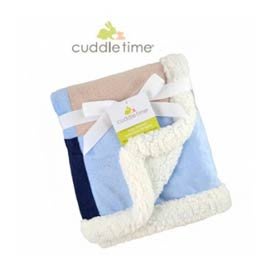[小文的家]【美國Cuddle time】粉藍拼貼毯