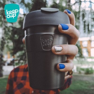 現貨 澳洲keepcup保溫咖啡杯隨行水杯雙層不銹鋼帶蓋外帶便攜