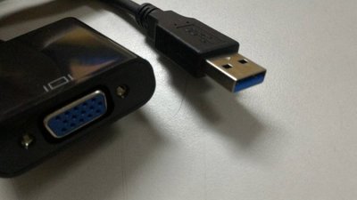@淡水無國界@ USB3.0轉VGA USB顯示卡 外接式顯示卡 USB轉VGA D-SUB 外接螢幕 USB轉螢幕