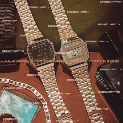 新款炫酷卡西歐男手錶反顯Casio復古方塊A168WEM-1/7D-~❥小丸子雜