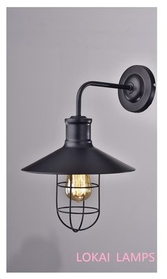 LOKAI LAMPS工業風壁燈/loft 工業風壁燈/設計師的燈/LED壁燈/ 工業風簡約造型壁燈-黑色