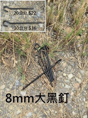 ☆台南PQS☆ 大黑釘 營釘 長30cm 寬0.8cm