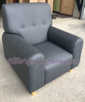 【N D Furniture】台南在地家具-舒適座感高背拉釦獨立筒耐磨皮革單人沙發(另有2人.3人)