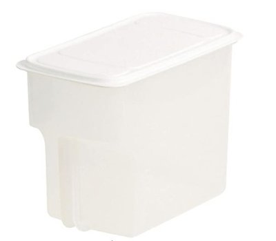 13615A 日本製 裝米桶保存容器 大容量米箱白色收納罐密封防潮多功能儲物罐麵粉雜糧五穀米箱廚具
