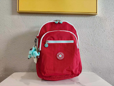 Kipling BP3872 紅色拼接 中小型 輕量 雙肩後背包 13吋電腦包 預購