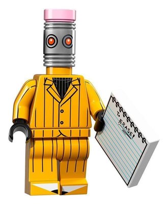 【荳荳小舖】LEGO樂高 樂高人物系列71017樂高人偶包 樂高蝙蝠俠電影#12 橡皮擦人 鉛筆 含運200下標即售
