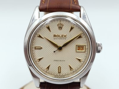 【發條盒子R6294】ROLEX勞力士 Oyster Precision 6294白格面日期手上鍊不銹鋼經典錶
