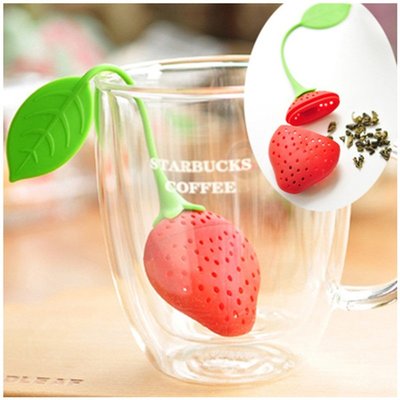 現貨 草莓茶葉包 矽膠泡茶器 可愛茶包 創意茶具 可重複使用