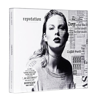 時光小館 正版霉霉專輯 泰勒斯威夫特名譽 Taylor Swift Reputation CD海報