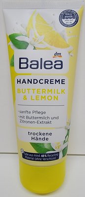 德國BALEA Buttermilk & Lemon 奶油檸檬護手霜