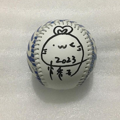 CPBL Fubon Angels 富邦悍將 啦啦隊女孩『秀秀子』親筆簽名球。隊徽LOGO紀念棒球。中華隊加油
