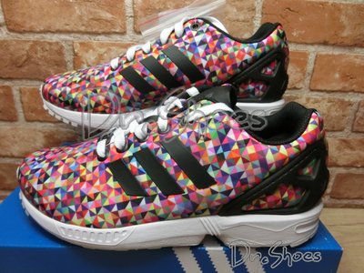 【Dr.Shoes 】Adidas Originals ZX FLUX Mult Color 彩虹 馬賽克 M19845