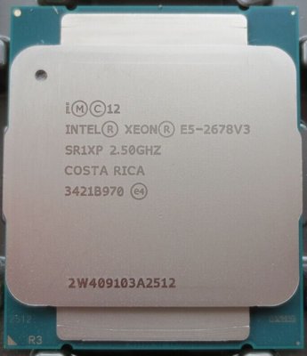 【含稅】Intel Xeon E5-2678 V3 2.5G 20M 12C24T 2011-3 正式CPU 一年保