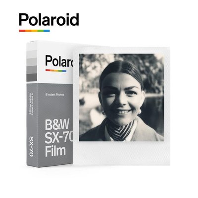 【中壢NOVA-水世界】寶麗萊 Polaroid SX-70 黑白色白框相紙 底片 D7F2 (006005) 8張入