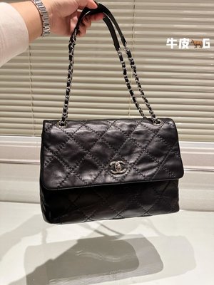 【二手包包】Chanel新品牛皮質地時裝休閑 不挑衣服尺寸30cm NO.40347