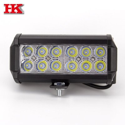 現貨熱銷-定制汽車LED工作燈 改裝36Ｗ12珠長條燈聚光越野改裝輔助燈工程燈（規格不同價格也不同