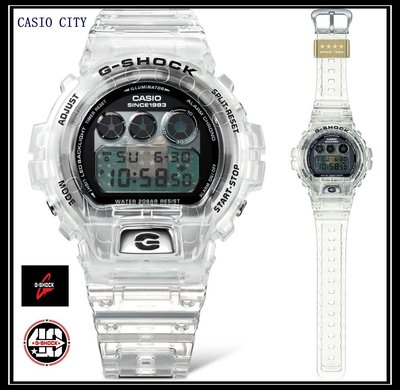 [CASIO CITY]G-SHOCK 40週年限定 獨特透視錶面 半透明 經典三眼 DW-6940RX-7