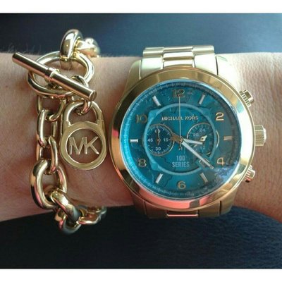 正品代購 Michael Kors 關注反飢餓全球性活動紀念金色腕錶 不銹鋼錶帶 大小錶徑兩種規格 正品MK手錶兩年保固MK5815