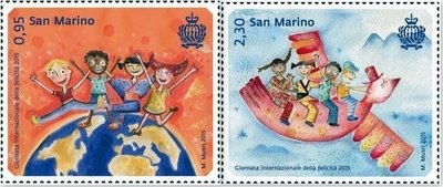 2015年聖馬利諾國際快樂節郵票