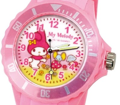 41+ 現貨免運費 三麗鷗 SANRIO 正版授權 美樂蒂 粉色 日本機芯 童趣卡通錶 兒童錶 運動錶 小日尼三