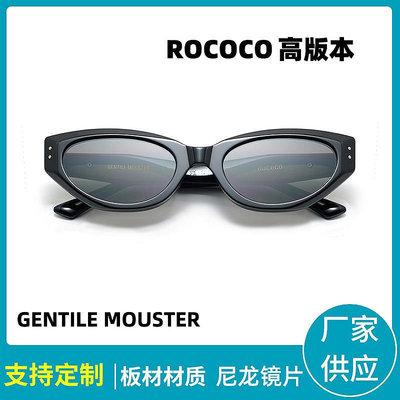 GM墨鏡ROCOCO新款網紅貓眼高級感板材太陽鏡尼龍鏡片防紫外線
