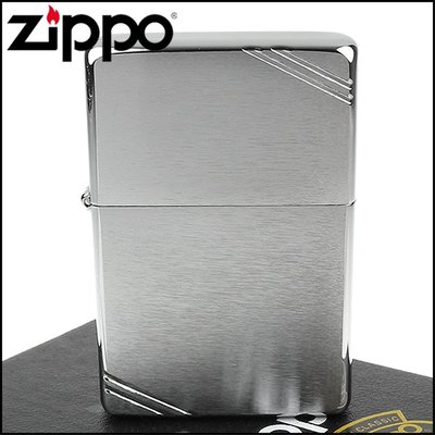 ☆哈洛德小舖☆全新【ZIPPO】美系~Vintage-1937復刻版打火機(拉絲打磨鍍鉻款)NO.230