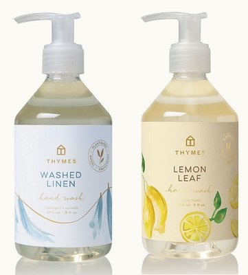 現貨~草本24~Thymes Washed Linen水洗亞麻,Lemon Leaf Hand Wash檸檬葉洗手乳