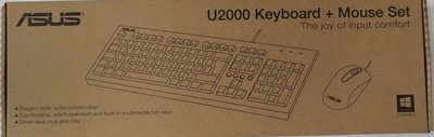 【台中自取】(有現貨)全新 華碩 ASUS U2000 USB鍵盤滑鼠組 有線鍵鼠組