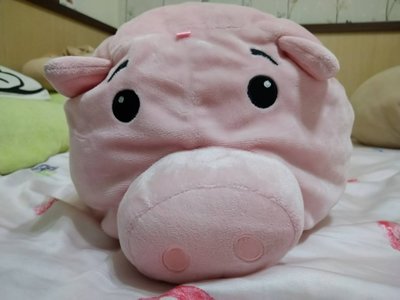 二手 日本東京迪士尼樂園 玩具總動員 toy runs 撲滿豬 火腿豬 粉紅造型帽