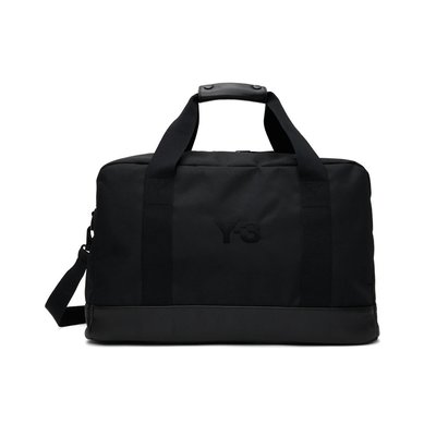 [全新真品代購-F/W22 新品!] Y-3 刺繡LOGO 黑色 旅行包 / 托特包 / 肩背包 (Y3)