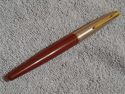 PARKER 派克45鋼筆 酒紅色美國製 (10K尖 X筆尖)万年筆