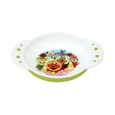 日本進口 麵包超人 Anpanman 盤子 雙把 塑膠 餐盤 洗烘碗機微波OK 餐具-小皿