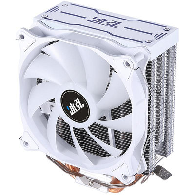 新品6銅管白色12CMCPU塔式散熱器115X電腦AMD2011臺式機 1700靜音風扇
